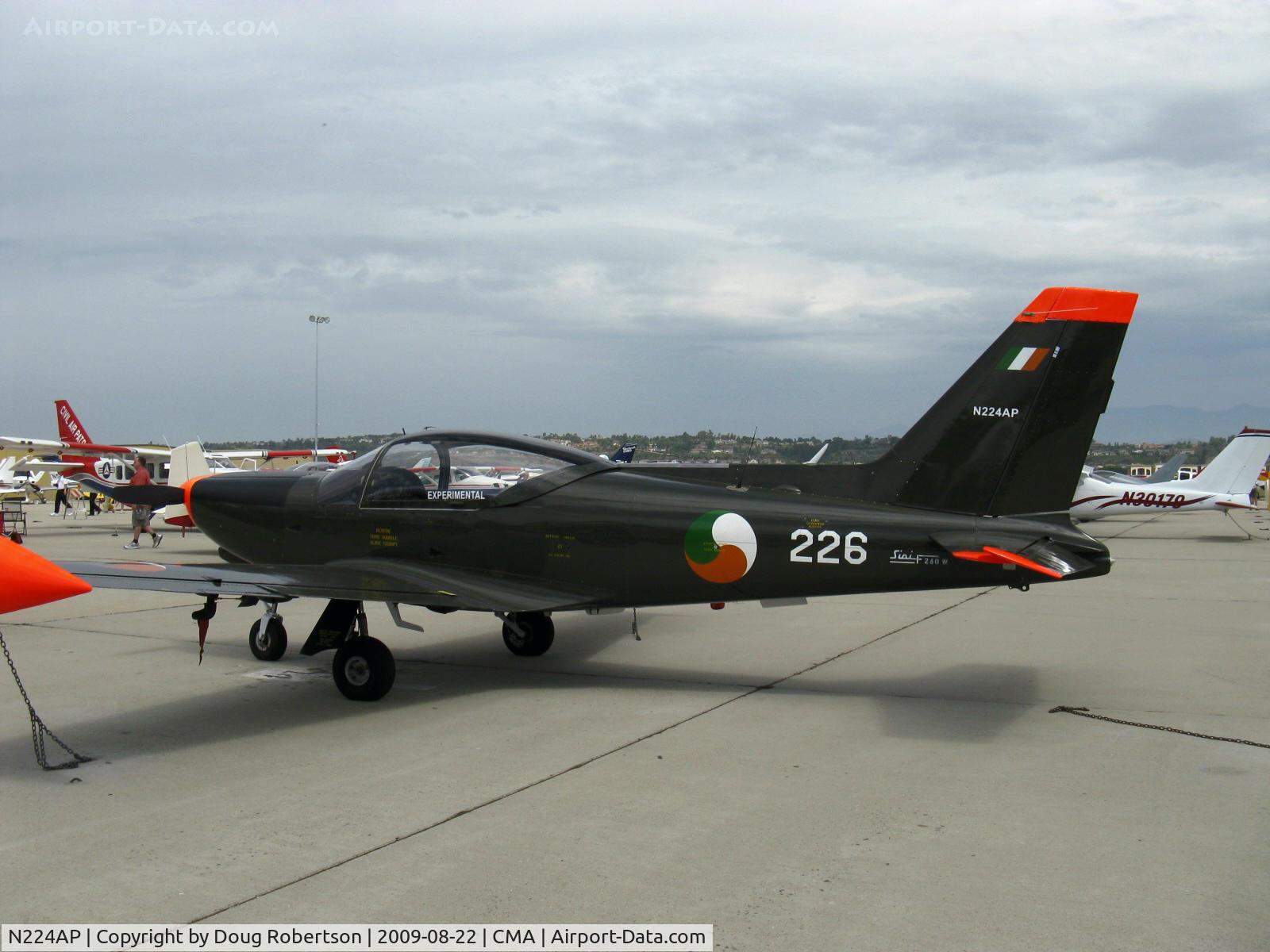 N224AP, 1977 SIAI-Marchetti SF-260W Warrior C/N 293/24-05, 1977 SIAI-Marchetti SF.260W, Lycoming IO-540-D4A5 260 Hp, Experimental class