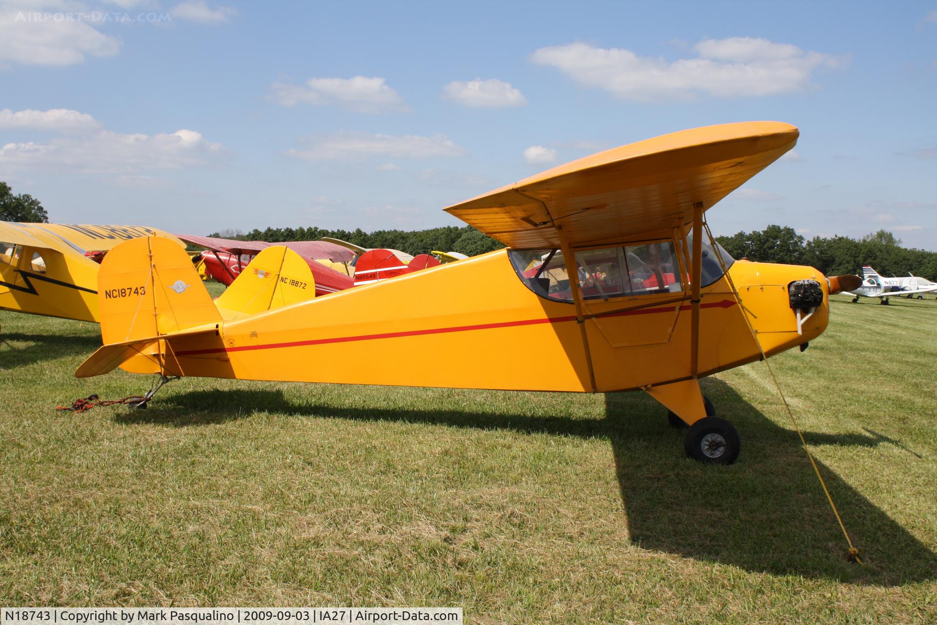 N18743, 1938 Porterfield CP-40 C/N 529, Porterfield CP-40