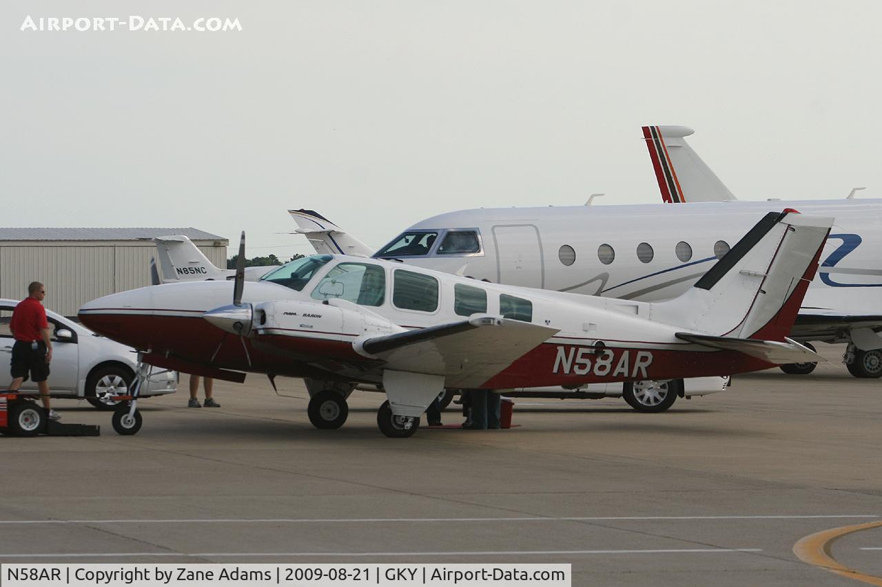 N58AR, 1987 Beech 58 Baron C/N TH-1525, At Arlington Municipal