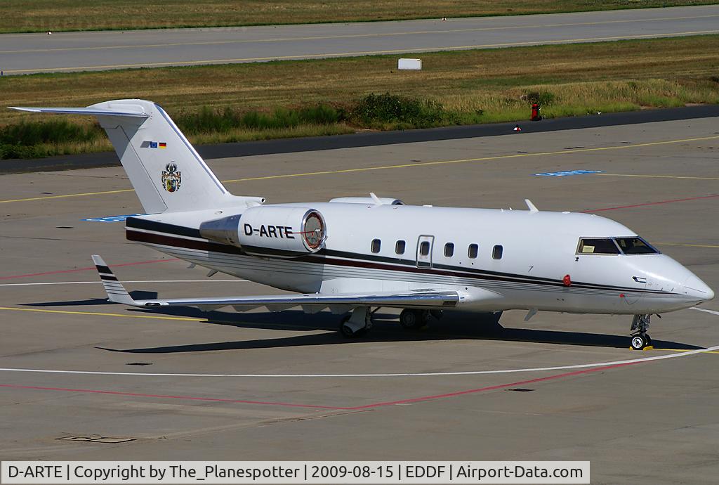 D-ARTE, 1989 Canadair Challenger 601-3A (CL-600-2B16) C/N 5060, Unknown Owner but Jet is operated by Jet Connection.