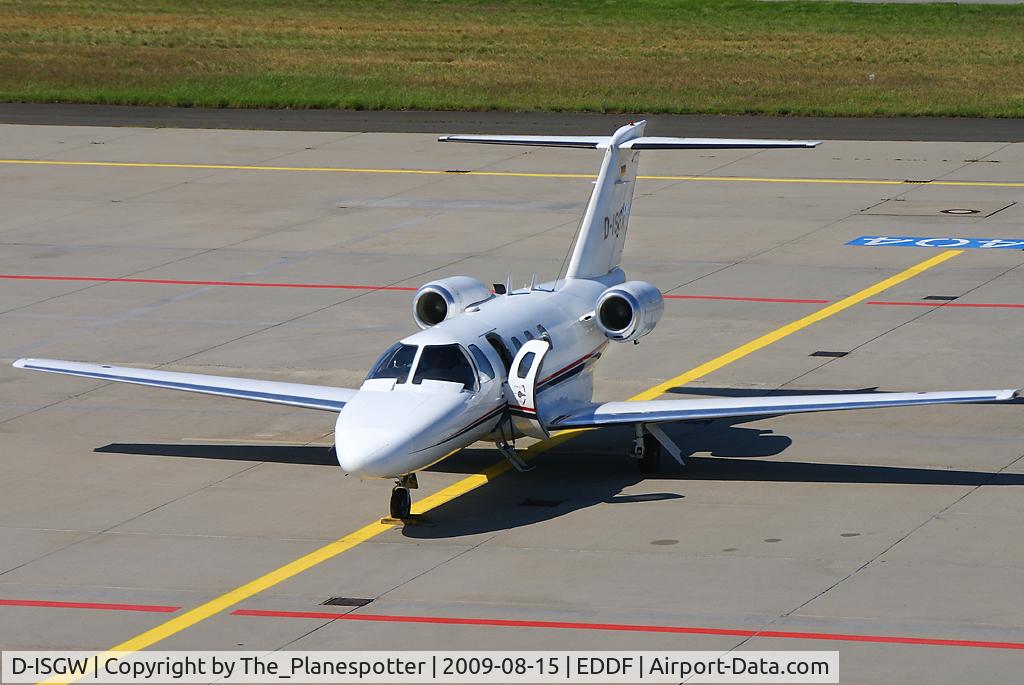 D-ISGW, 1994 Cessna 525 CitationJet C/N 5250070, One of the smaller Bizzjets today at the Special Place in FRA.