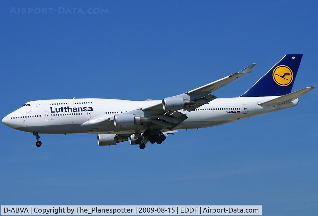 D-ABVA, 1989 Boeing 747-430 C/N 23816, Arrival from Los Angeles (LAX)