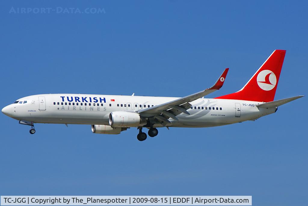 TC-JGG, 2005 Boeing 737-8F2 C/N 34405, One of the few Winglet Jets that Turkish got in their Fleet.