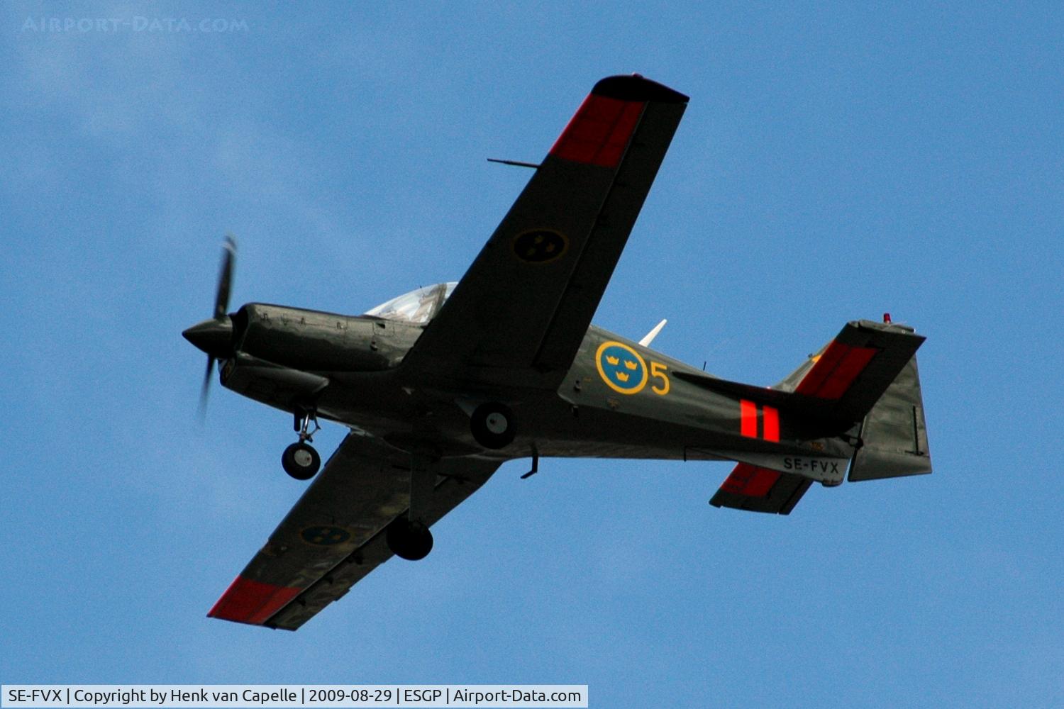 SE-FVX, 1971 Scottish Aviation Sk.61D Bulldog C/N BH100/130, Bulldog of the Swedish Air Force Museum (Flygvapenmuseum).