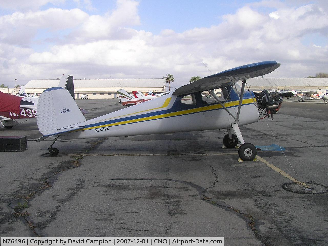 N76496, 1946 Cessna 140 C/N 10928, Chino, CA