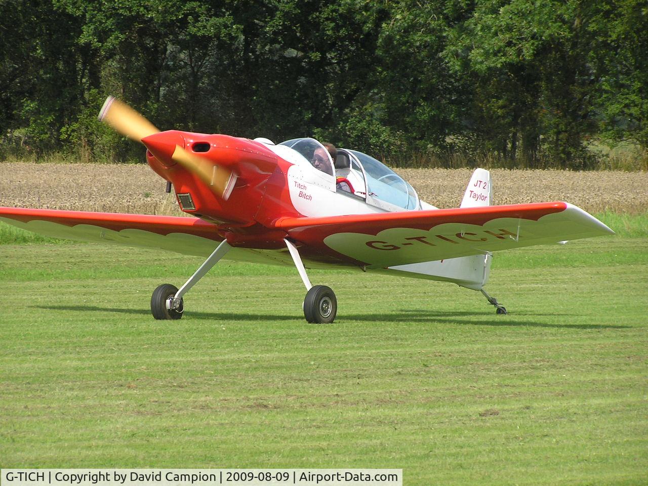 G-TICH, 2001 Taylor JT-2 Titch C/N PFA 060-3213, Engine Runs @ Brimpton, UK