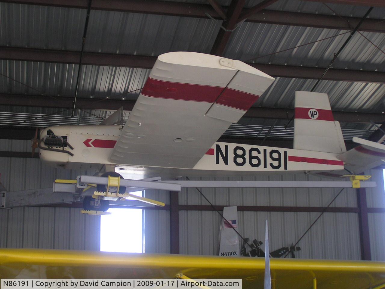 N86191, 1976 Evans VP-1 Volksplane C/N V1528, Flabob, CA