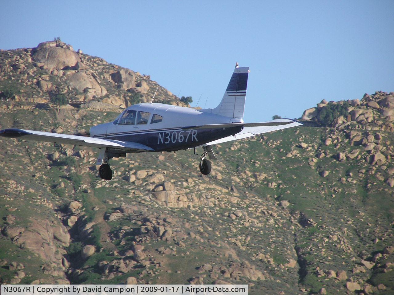 N3067R, 1969 Piper PA-28R-200 Arrow C/N 28R-35627, Flabob, CA