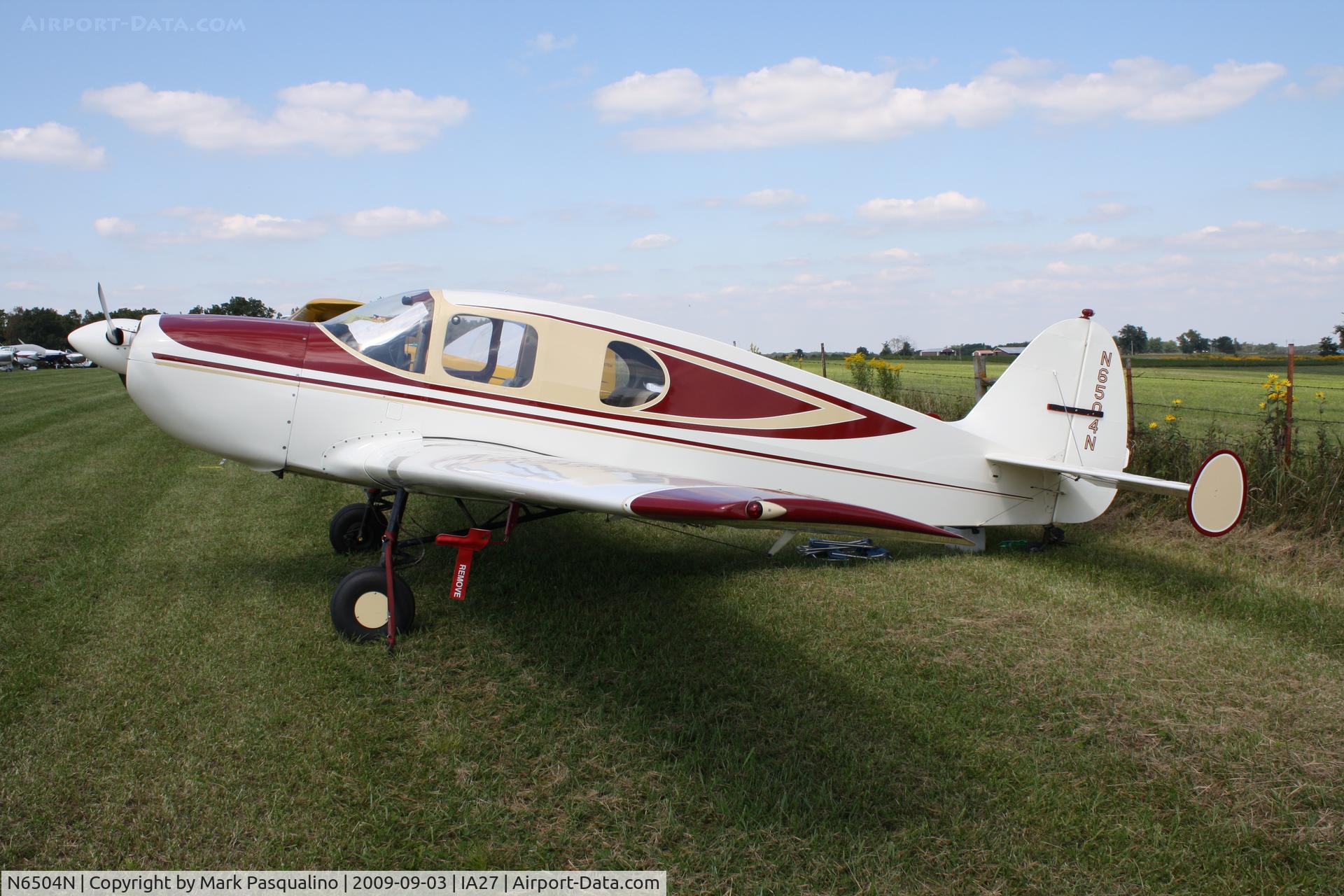 N6504N, 1949 Bellanca 14-13-3 Cruisair Senior C/N 1621, Bellanca 14-13-3