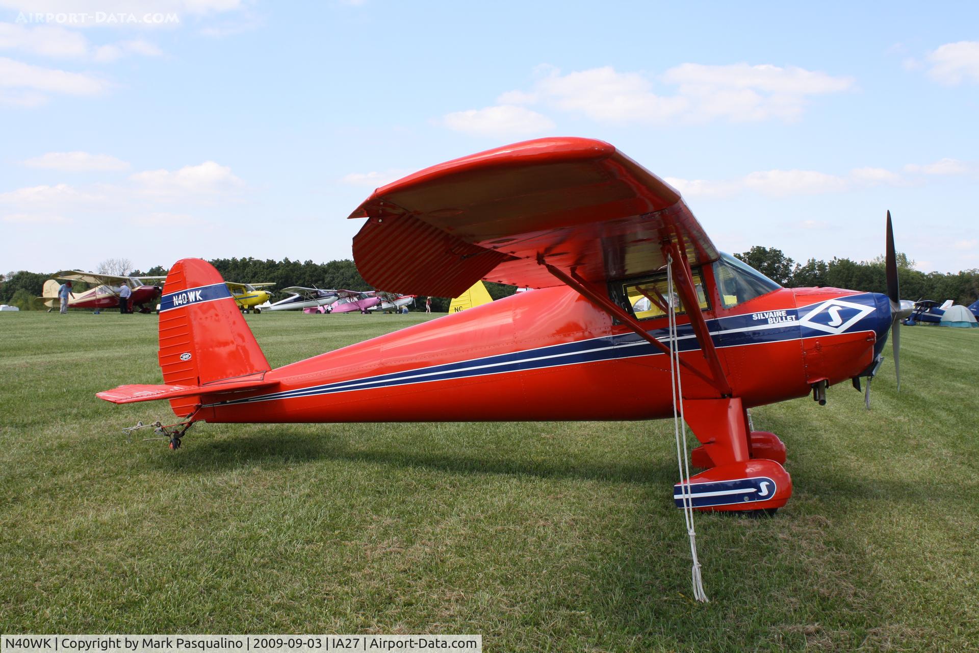 N40WK, 1940 Luscombe 8C Silvaire C/N 1484, Luscombe 8C
