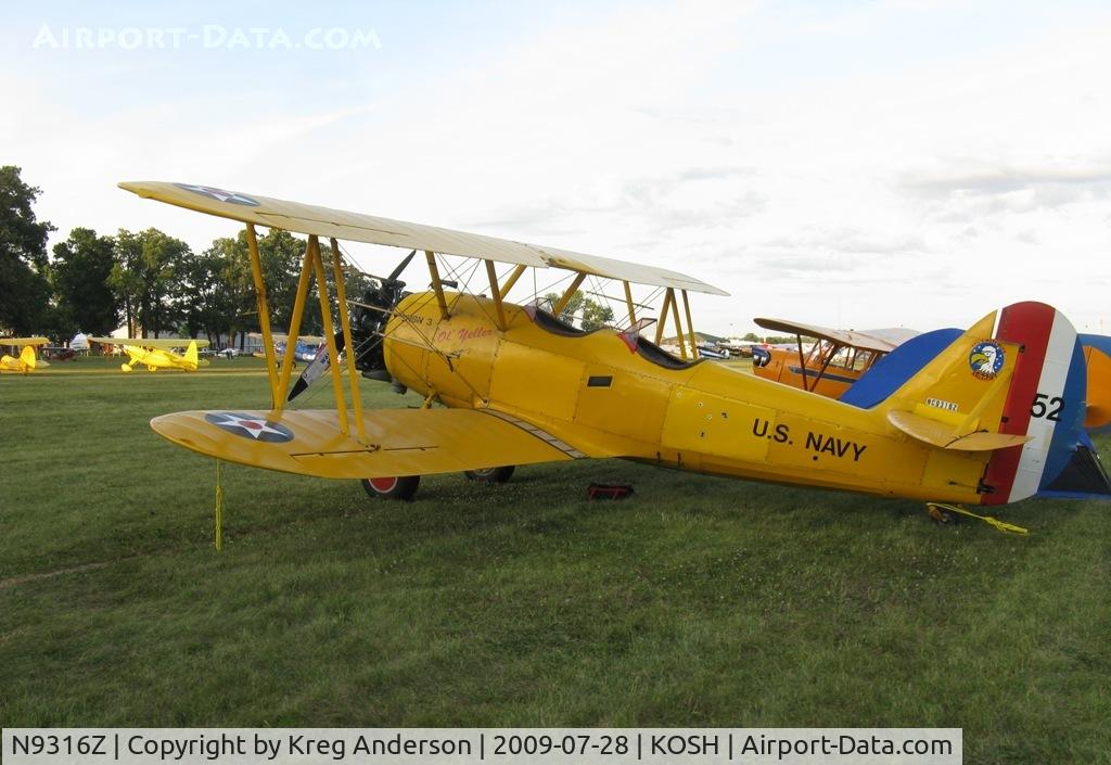 N9316Z, 1941 Naval Aircraft Factory N3N-3 C/N 1994, EAA Airventure 2009