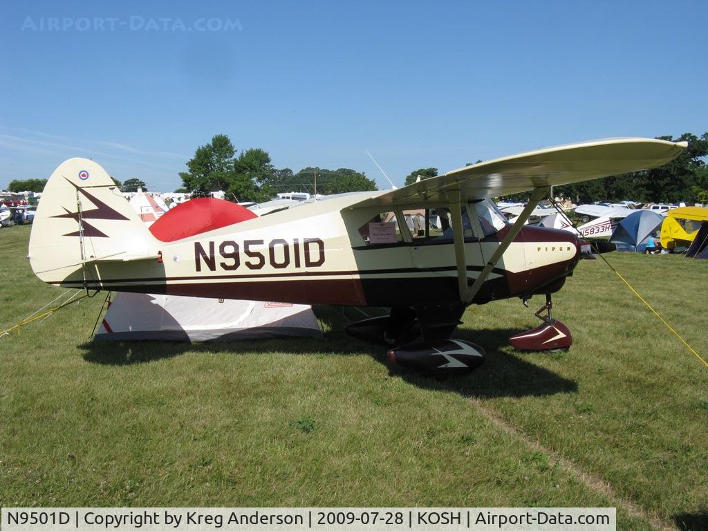 N9501D, 1958 Piper PA-22-160 Tri Pacer C/N 22-6416, EAA Airventure 2009