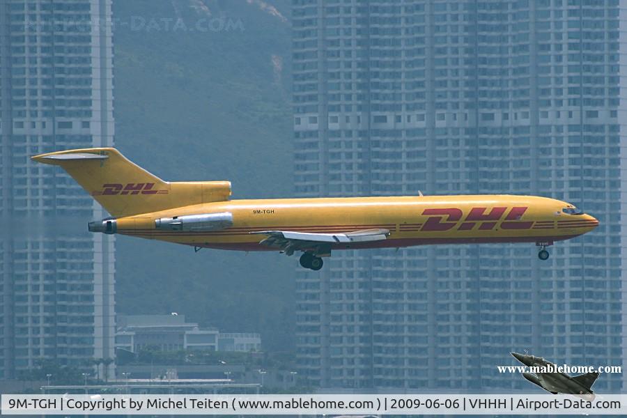 9M-TGH, 1979 Boeing 727-247F C/N 21701, Transmile Air Services for DHL