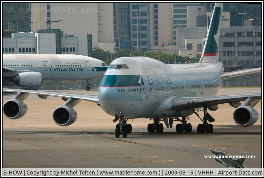 B-HOW, 1991 Boeing 747-467 C/N 25211, Cathay Pacific