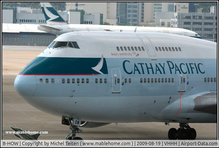B-HOW, 1991 Boeing 747-467 C/N 25211, Cathay Pacific