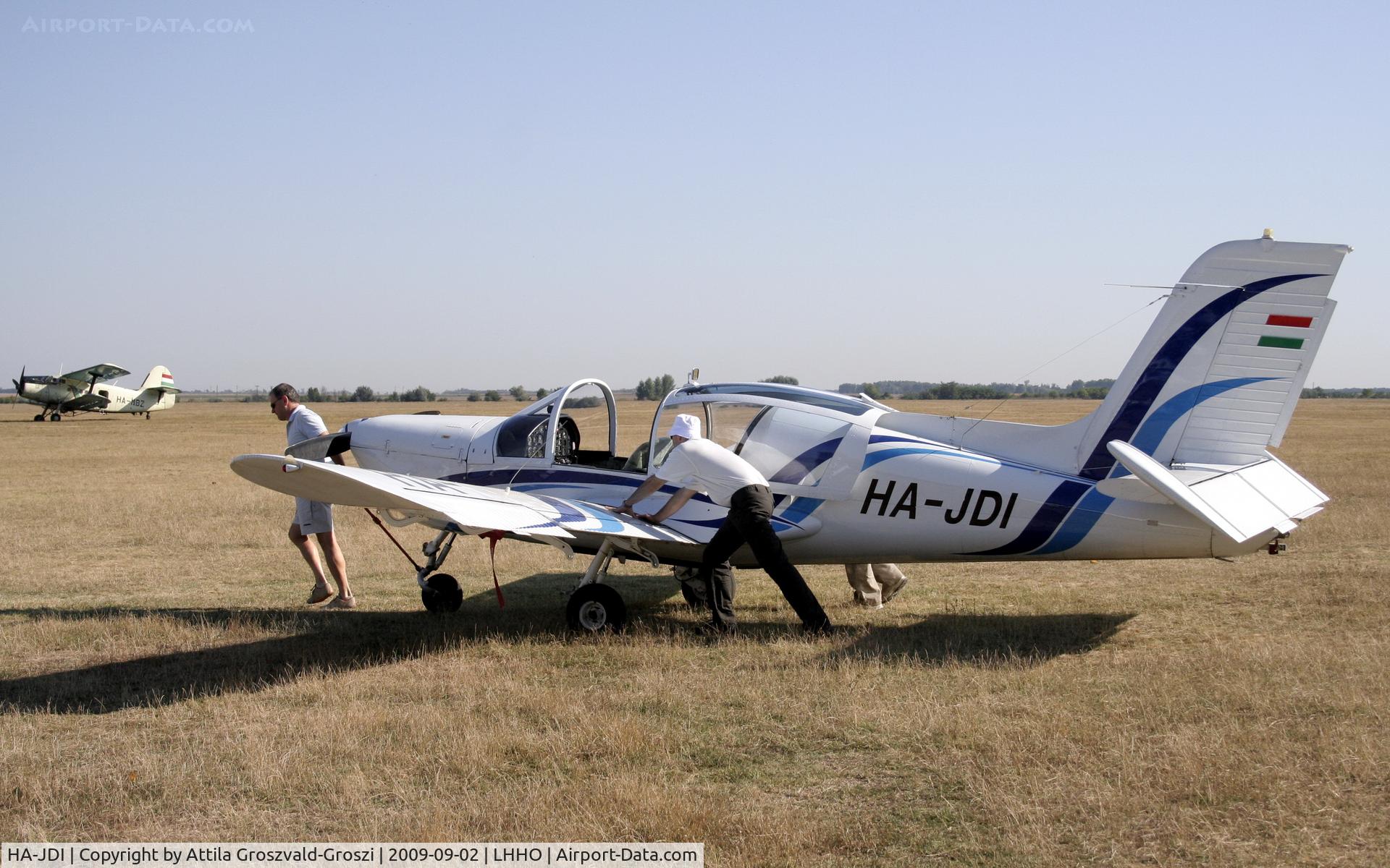 HA-JDI, 1969 Morane-Saulnier MS.894A Rallye Minerva  220 C/N 11076, Hajduszoboszló Airport - LHHO - Pushing to the station filling up.