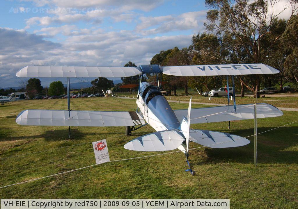 VH-EIE, 1940 De Havilland Australia DH-82A Tiger Moth C/N R251, VH-EIE on display at Mission Aviation Fellowship Open Day, Coldstream