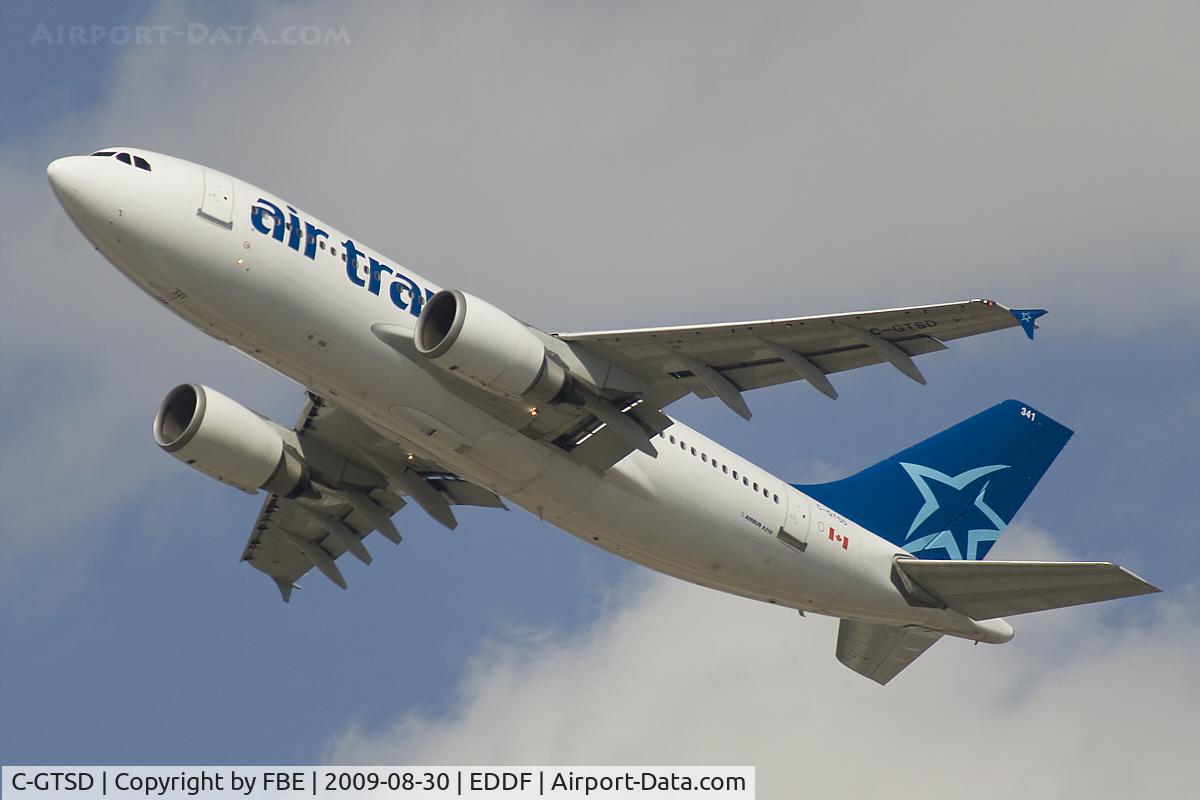 C-GTSD, 1990 Airbus A310-304 C/N 547, leaving EDDF