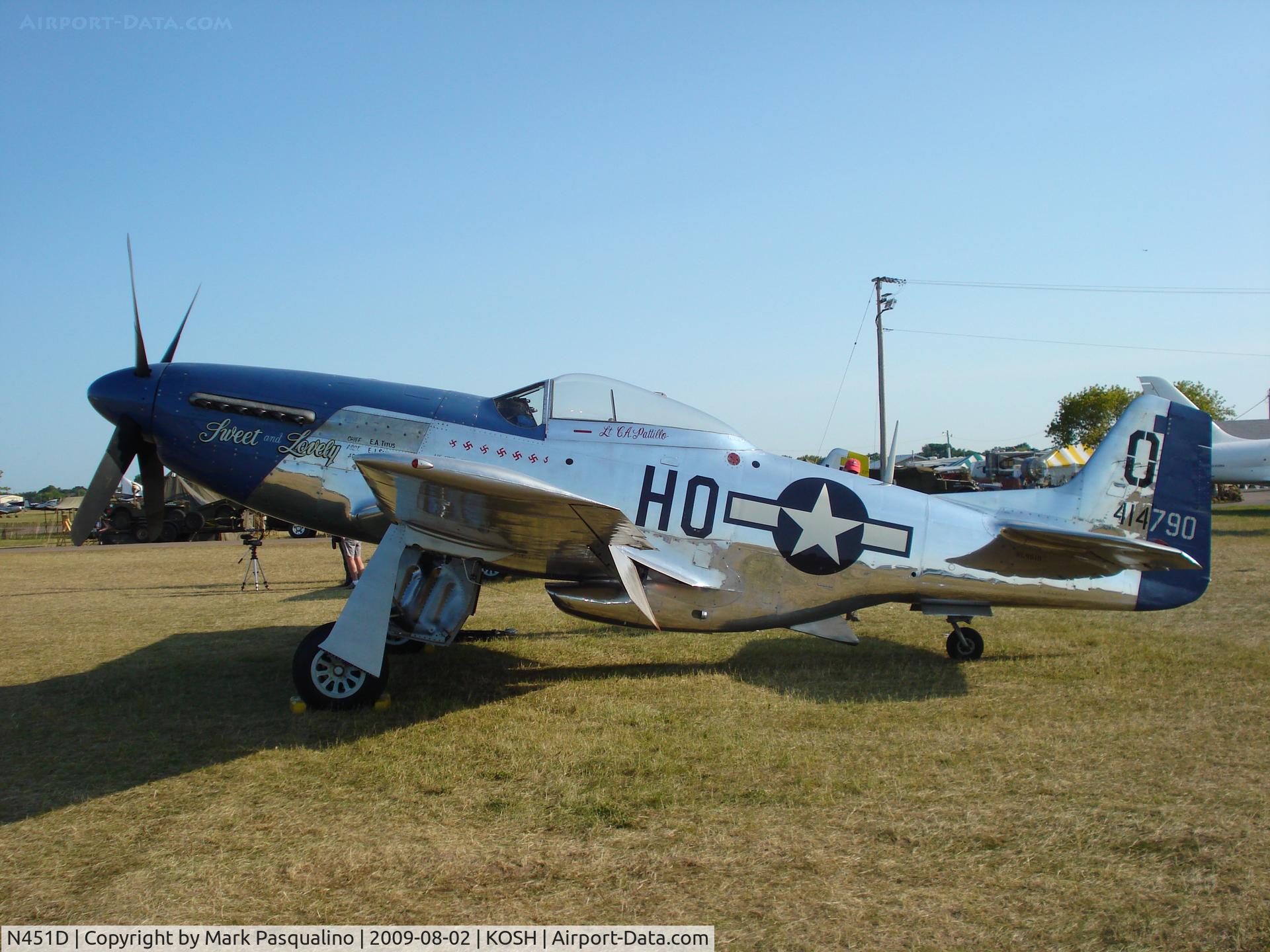 N451D, 1944 North American P-51D Mustang C/N 44-73279BB, North American P-51D