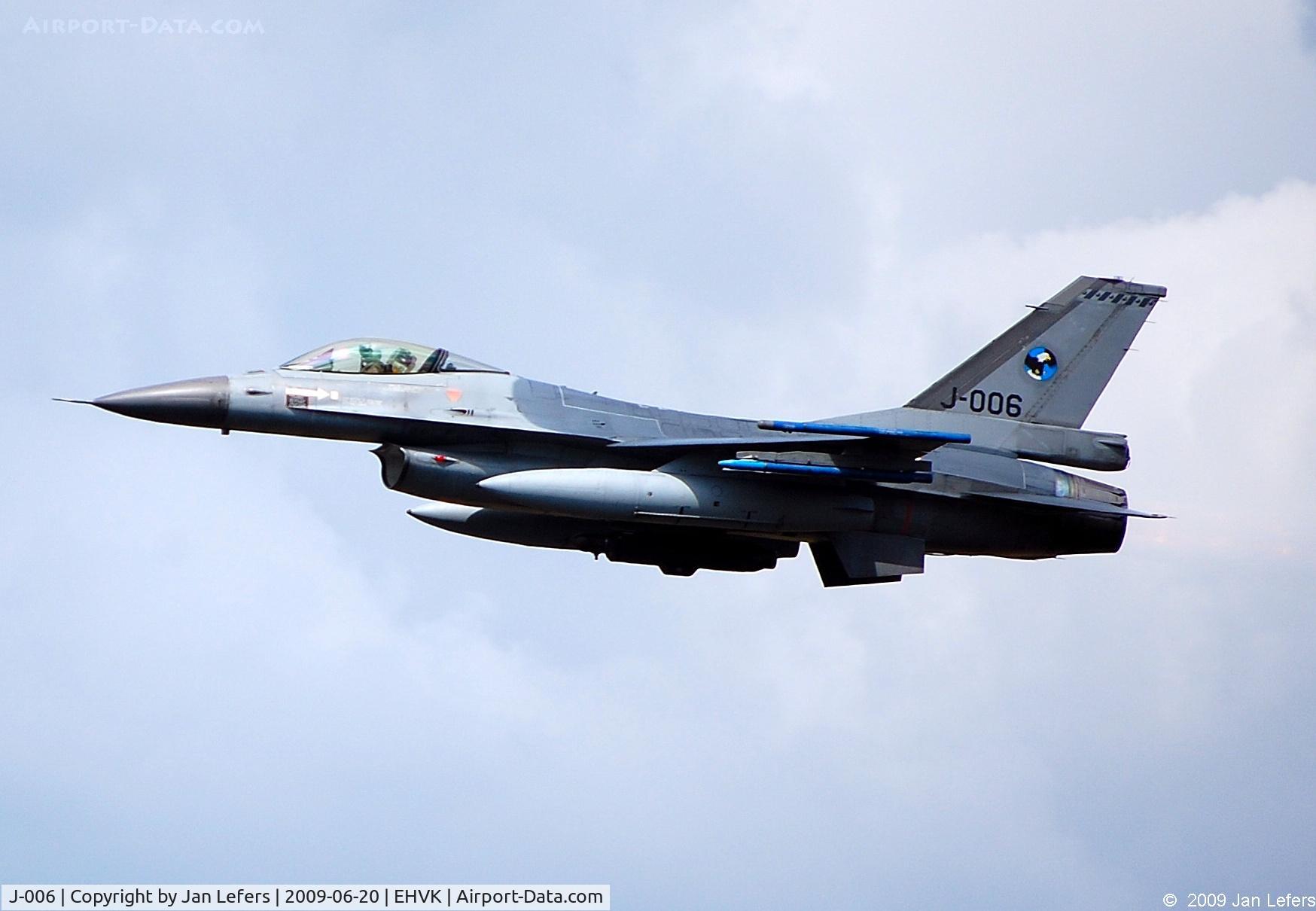 J-006, Fokker F-16AM Fighting Falcon C/N 6D-162, Royal Netherlands Air Force