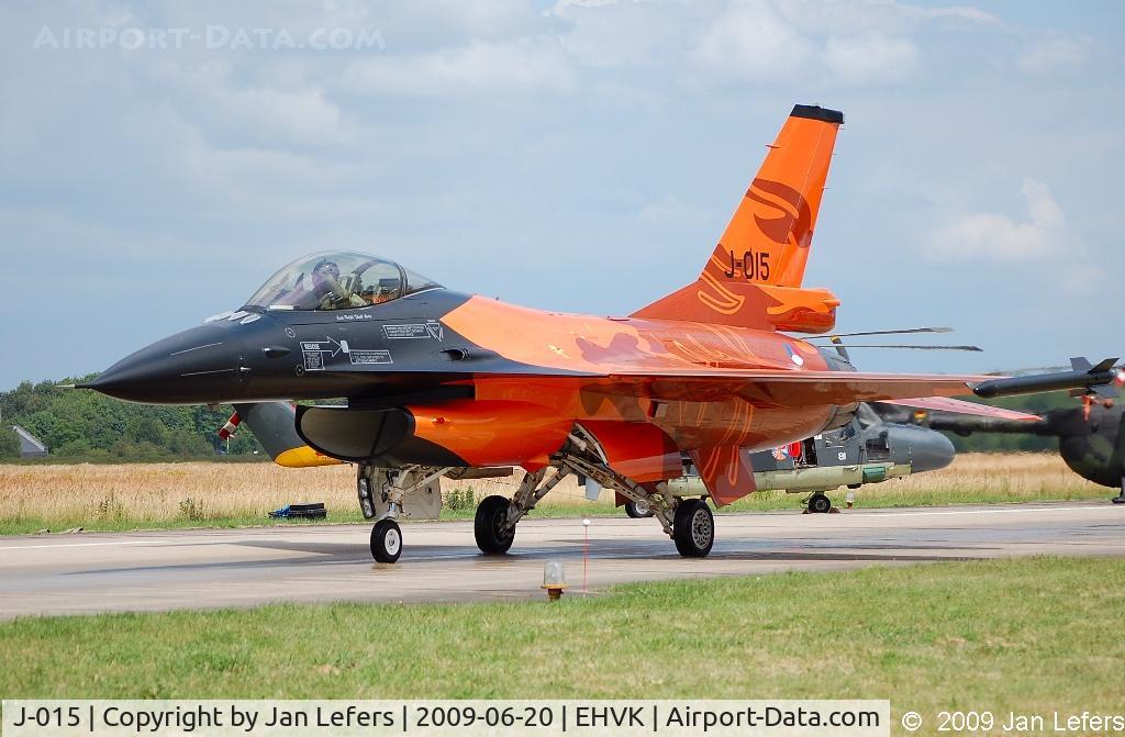 J-015, 1991 Fokker F-16A Fighting Falcon C/N 6D-171, Royal Netherlands Air Force