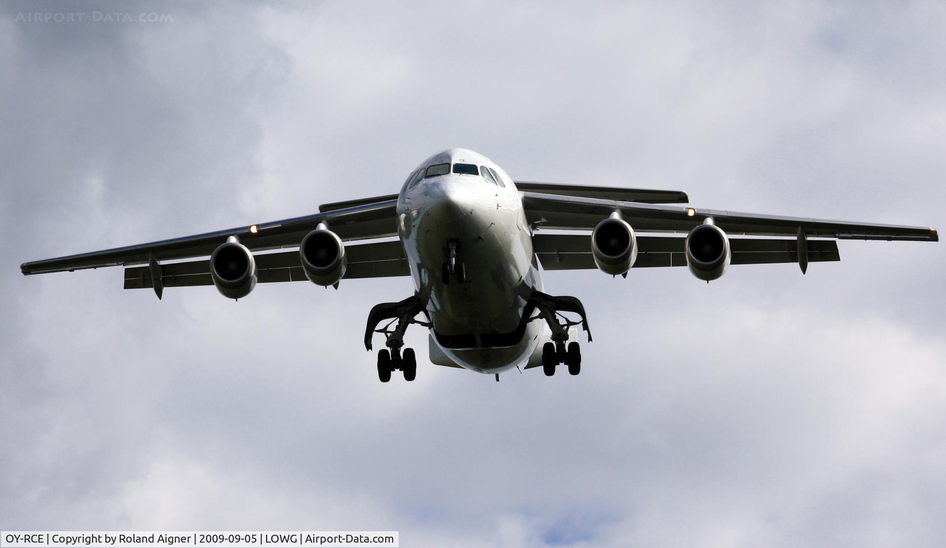OY-RCE, 1993 British Aerospace Avro 146-RJ85 C/N E.2233, .