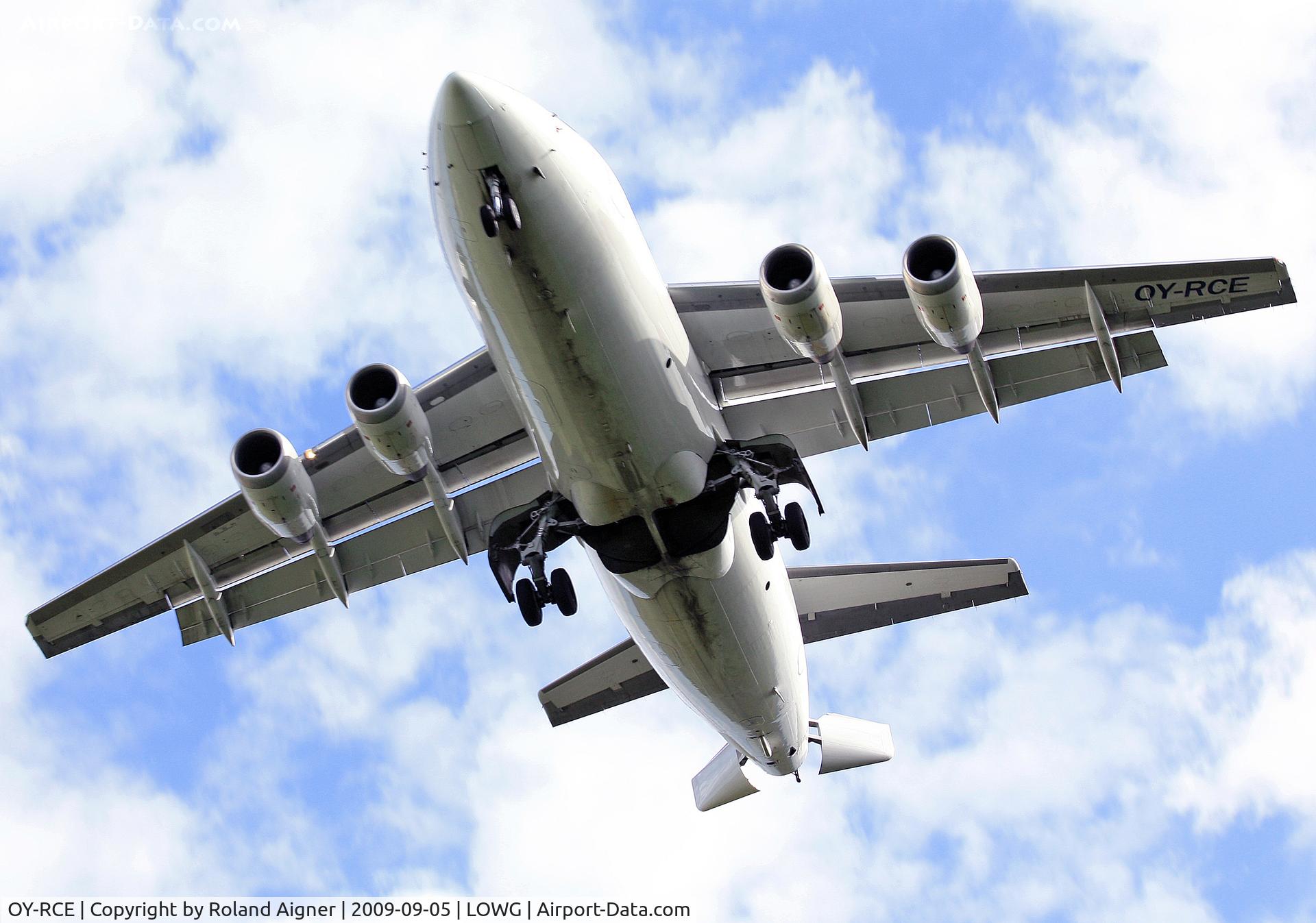 OY-RCE, 1993 British Aerospace Avro 146-RJ85 C/N E.2233, .