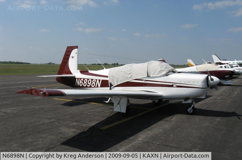N6898N, 1968 Mooney M-20G Statesman C/N 680133, Sitting at the tie-down area.