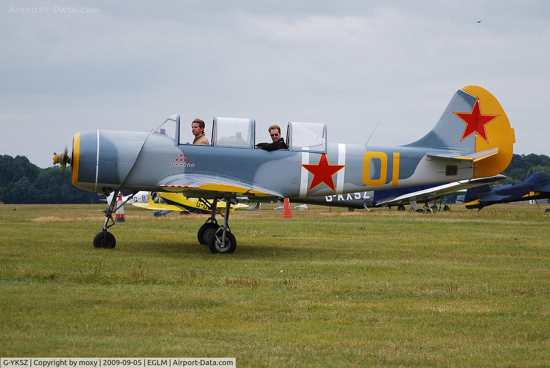 G-YKSZ, 1993 Yakovlev (Aerostar) Yak-52 C/N 9311709, YAK-52 at White Waltham