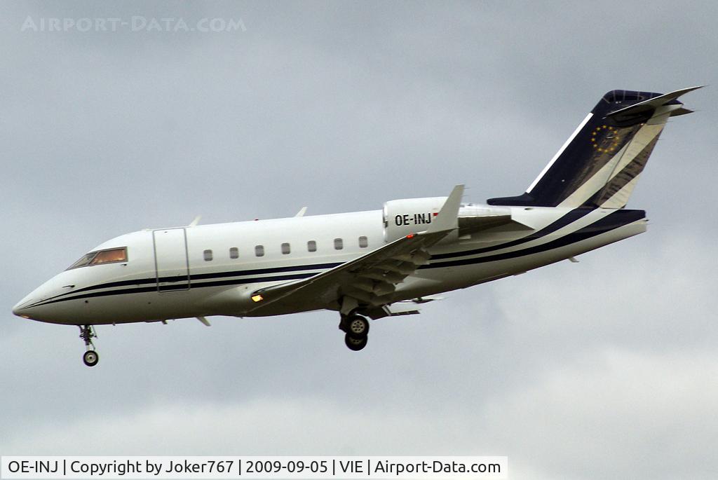 OE-INJ, 1999 Bombardier Challenger 604 (CL-600-2B16) C/N 5435, Transair Austria Canadair Challenger 604