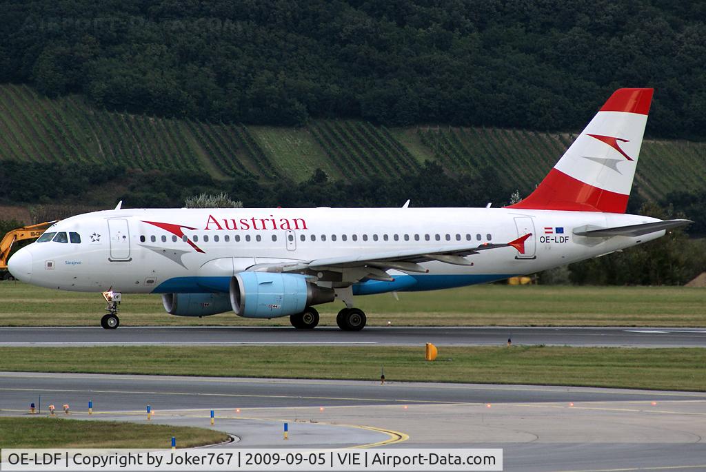 OE-LDF, 2005 Airbus A319-112 C/N 2547, Austrian Airlines Airbus A319-112