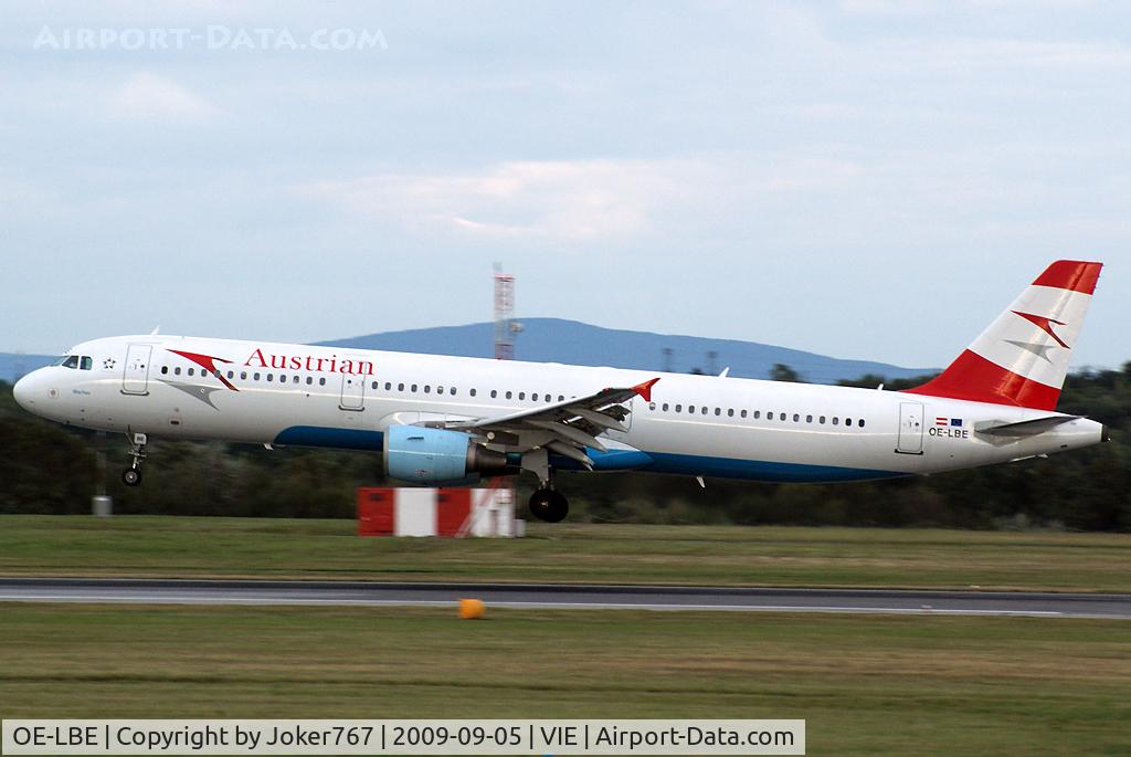 OE-LBE, 1998 Airbus A321-211 C/N 935, Austrian Airlines Airbus A321-211