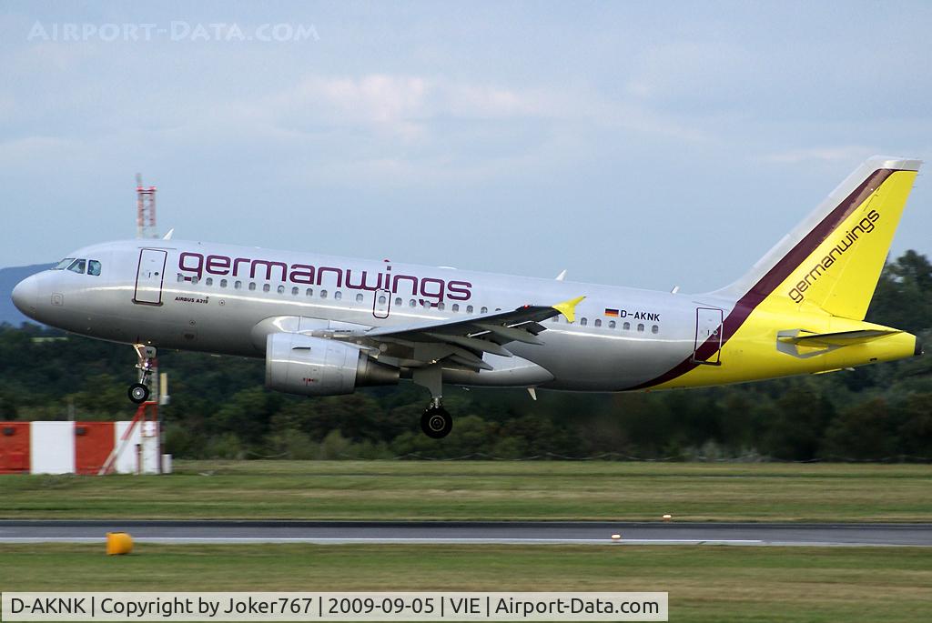 D-AKNK, 1999 Airbus A319-112 C/N 1077, Germanwings Airbus A319-112