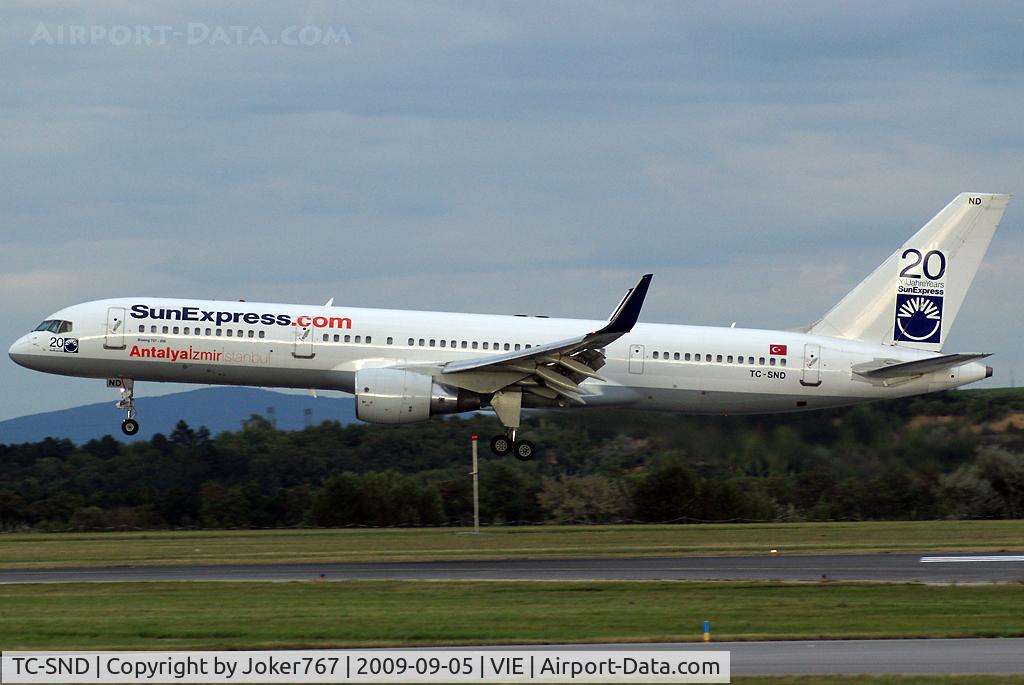 TC-SND, 1993 Boeing 757-2Q8 C/N 26268, SunExpress Boeing 757-2Q8