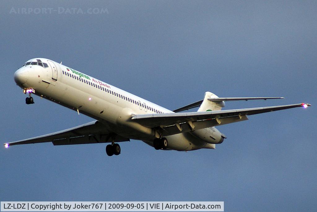 LZ-LDZ, 1990 McDonnell Douglas MD-83 C/N 49930, Bulgarian Air Charter McDonnell Douglas MD-83