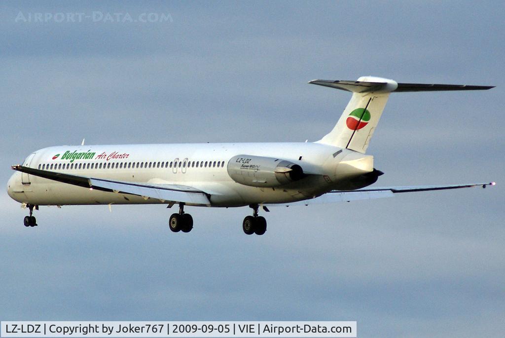 LZ-LDZ, 1990 McDonnell Douglas MD-83 C/N 49930, Bulgarian Air Charter McDonnell Douglas MD-83