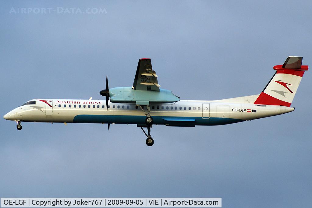 OE-LGF, 2002 De Havilland Canada DHC-8-402Q Dash 8 C/N 4068, Austrian arrows De Havilland Canada DHC-8-401