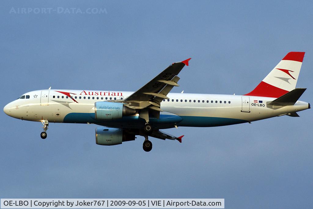 OE-LBO, 1998 Airbus A320-214 C/N 776, Austrian Airlines Airbus A320-214