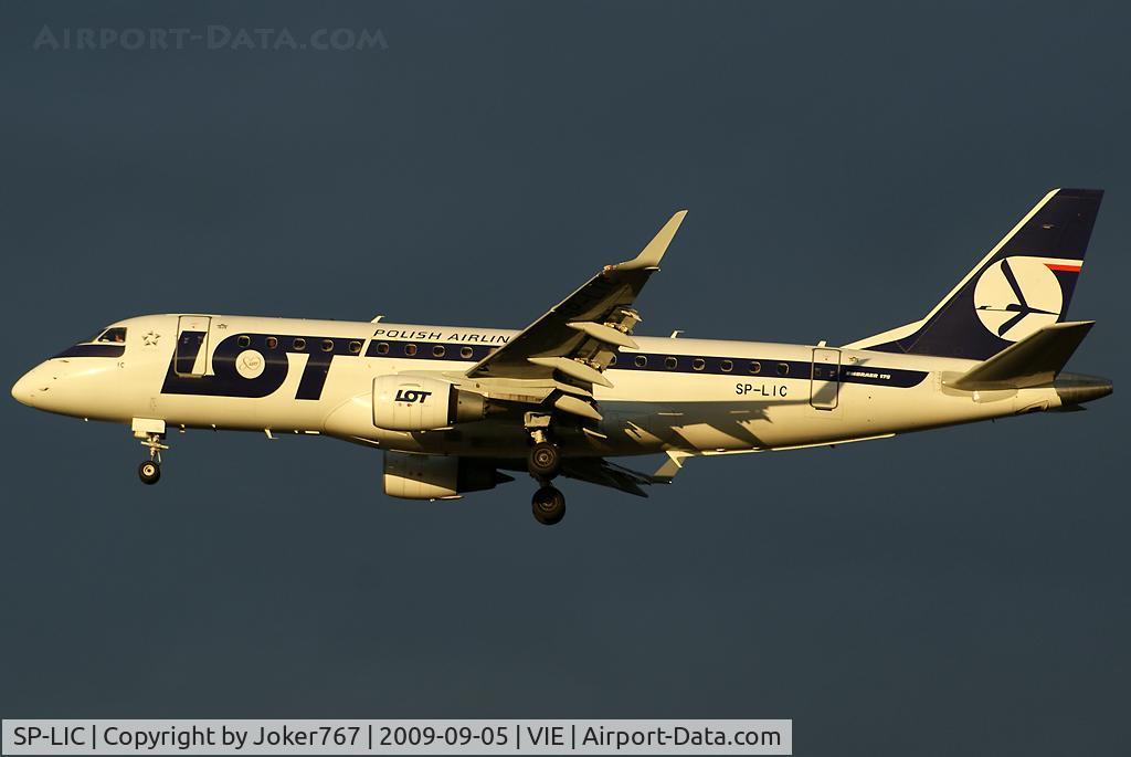 SP-LIC, 2006 Embraer 175LR (ERJ-170-200LR) C/N 17000134, LOT Polish Airlines Embraer ERJ-175