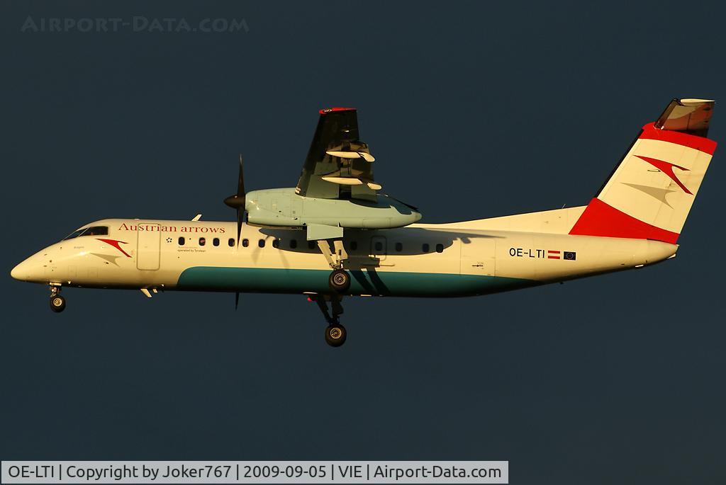 OE-LTI, 1997 De Havilland Canada DHC-8-314Q Dash 8 C/N 466, Austrian arrows De Havilland Canada DHC-8-314Q