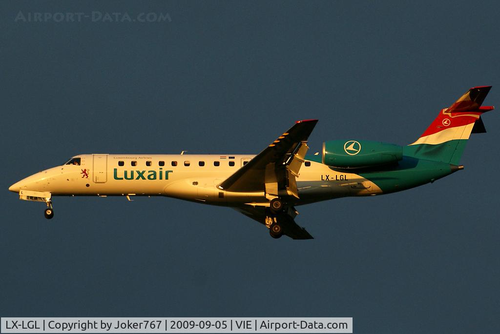 LX-LGL, 2005 Embraer ERJ-135LR (EMB-135LR) C/N 14500893, Luxair Embraer ERJ-135 Regional Jet