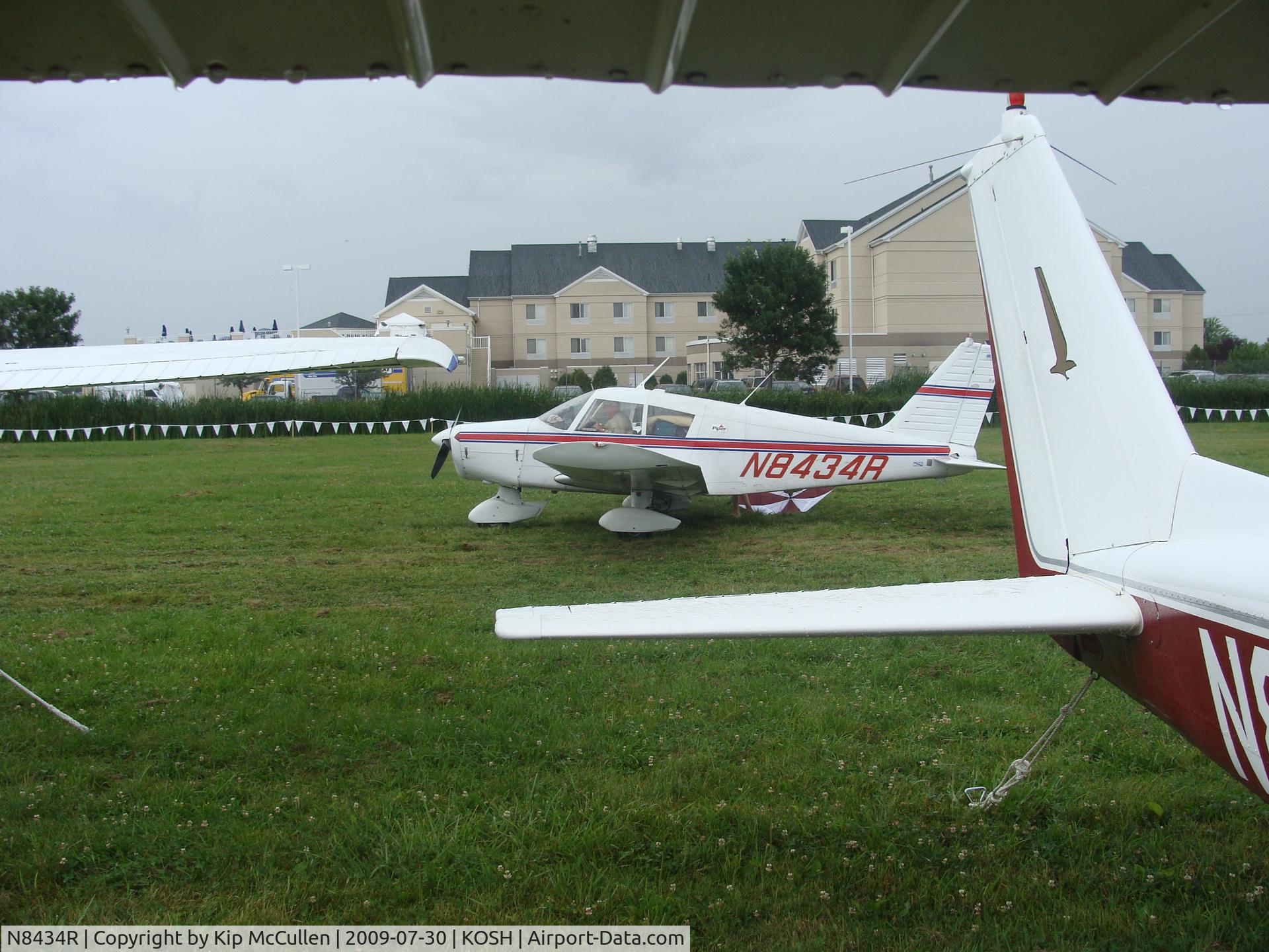 N8434R, 1966 Piper PA-28-140 C/N 28-22314, Departing Airventure