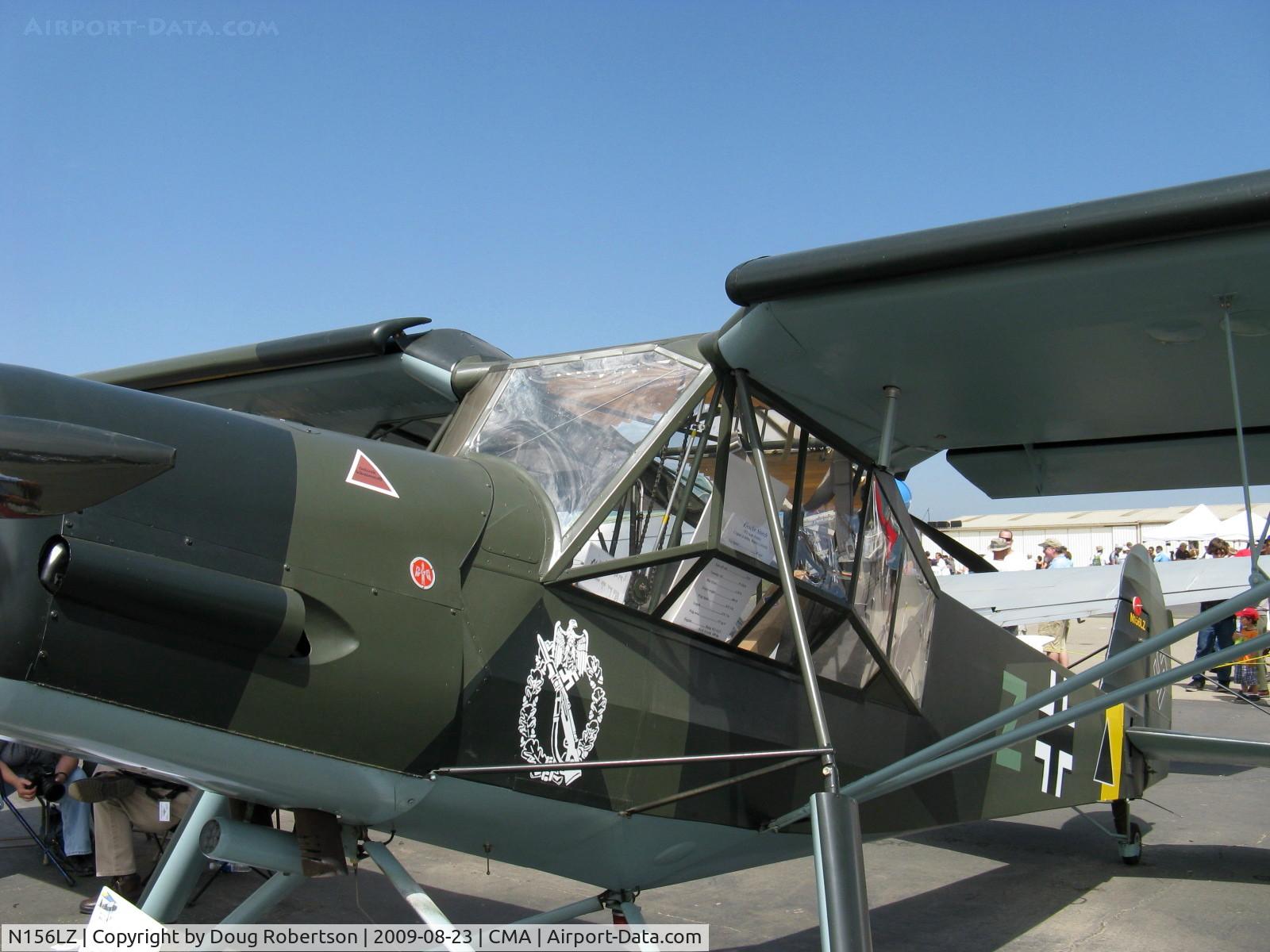 N156LZ, 2009 Fieseler Fi-156C Storch Replica C/N SA-001K, 2009 Storch Aircraft LLC Fi-156C CRIQUET, Rotax 912 100 Hp Experimental class LSA, a 75% scale Storch (Stork), the only one registered Experimental class in America