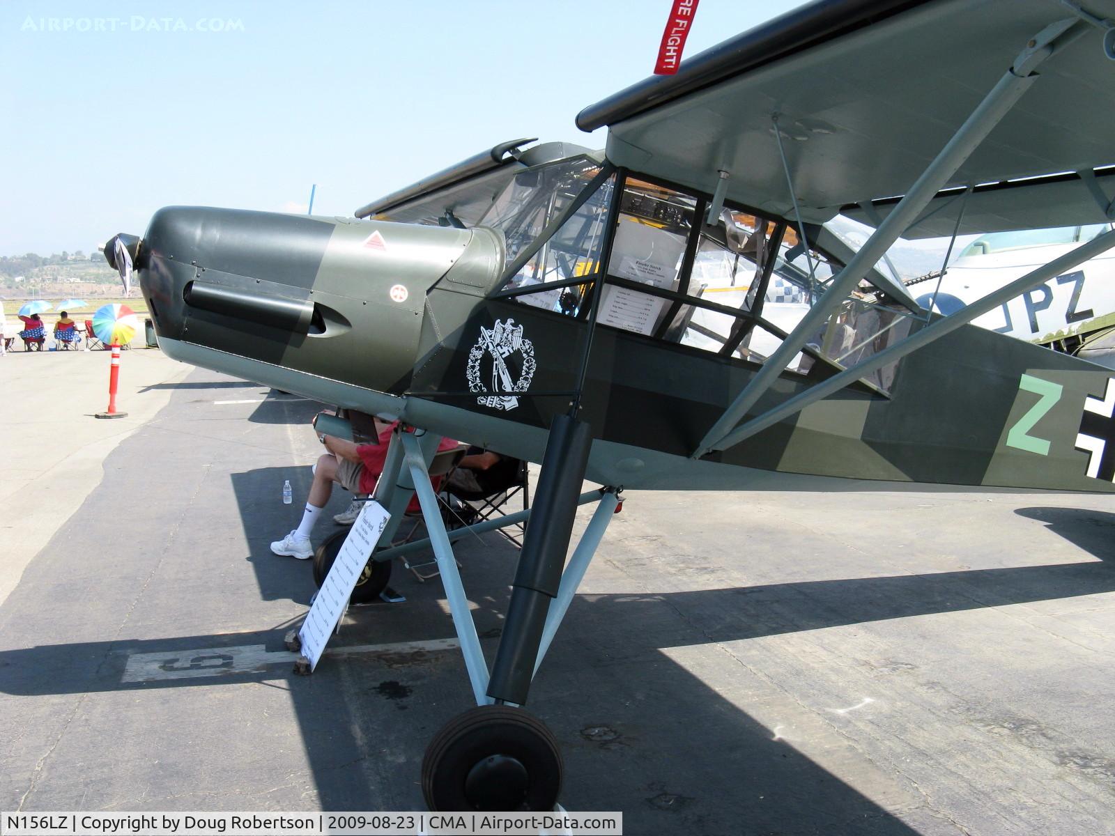 N156LZ, 2009 Fieseler Fi-156C Storch Replica C/N SA-001K, 2009 Storch Aircraft LLC Fi-156C CRIQUET, Rotax 912 100 Hp Experimental class LSA, a 75% scale Storch (Stork), the authentic greenhouse glass design offers good downward vision
