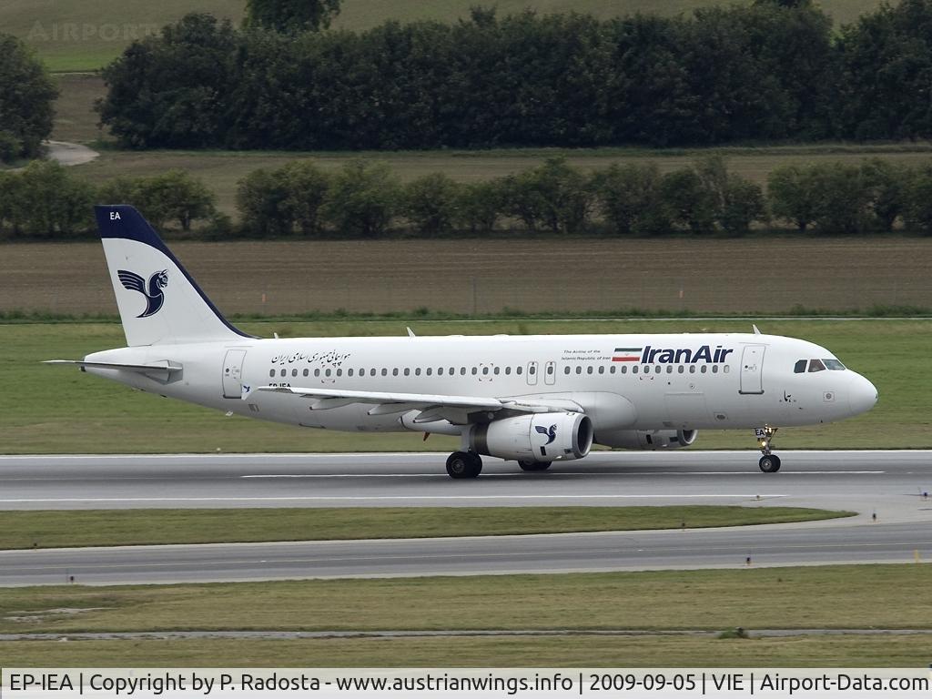 EP-IEA, 1995 Airbus A320-232 C/N 530, Iran Air A 320 -  normally visits Vienna with A 310 or A 300-600