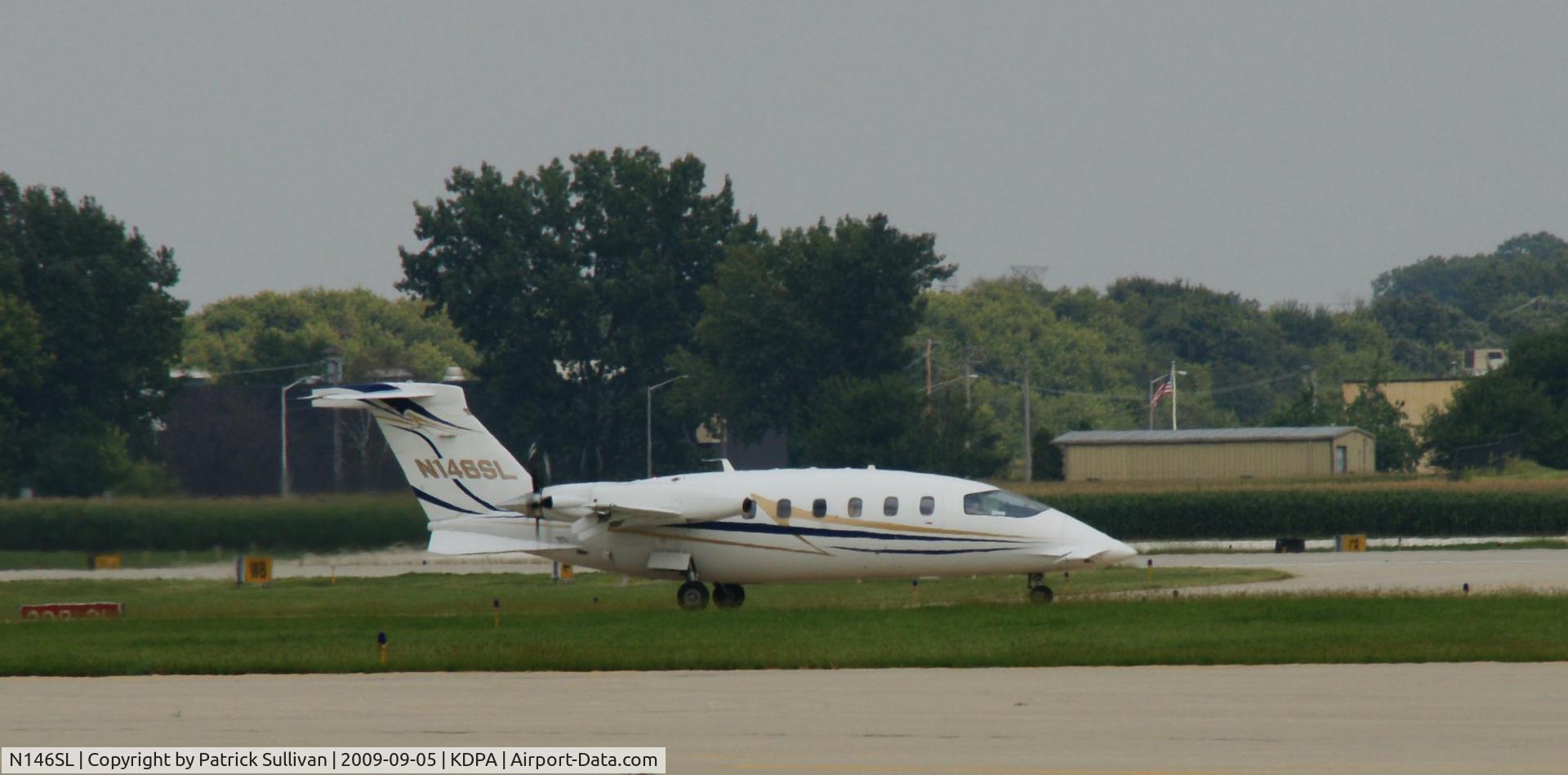N146SL, 2004 Piaggio P180 Avanti C/N 1091, N146SL taxing to takeoff, DuPage Airport, Chicago, IL