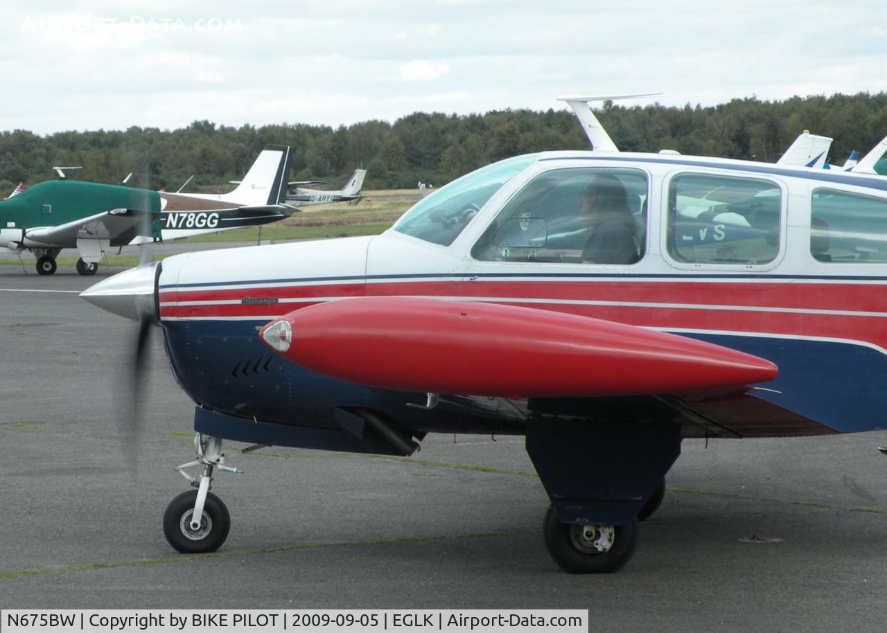 N675BW, 1978 Beech V35B Bonanza C/N D-10134, JUST AFTER START UP