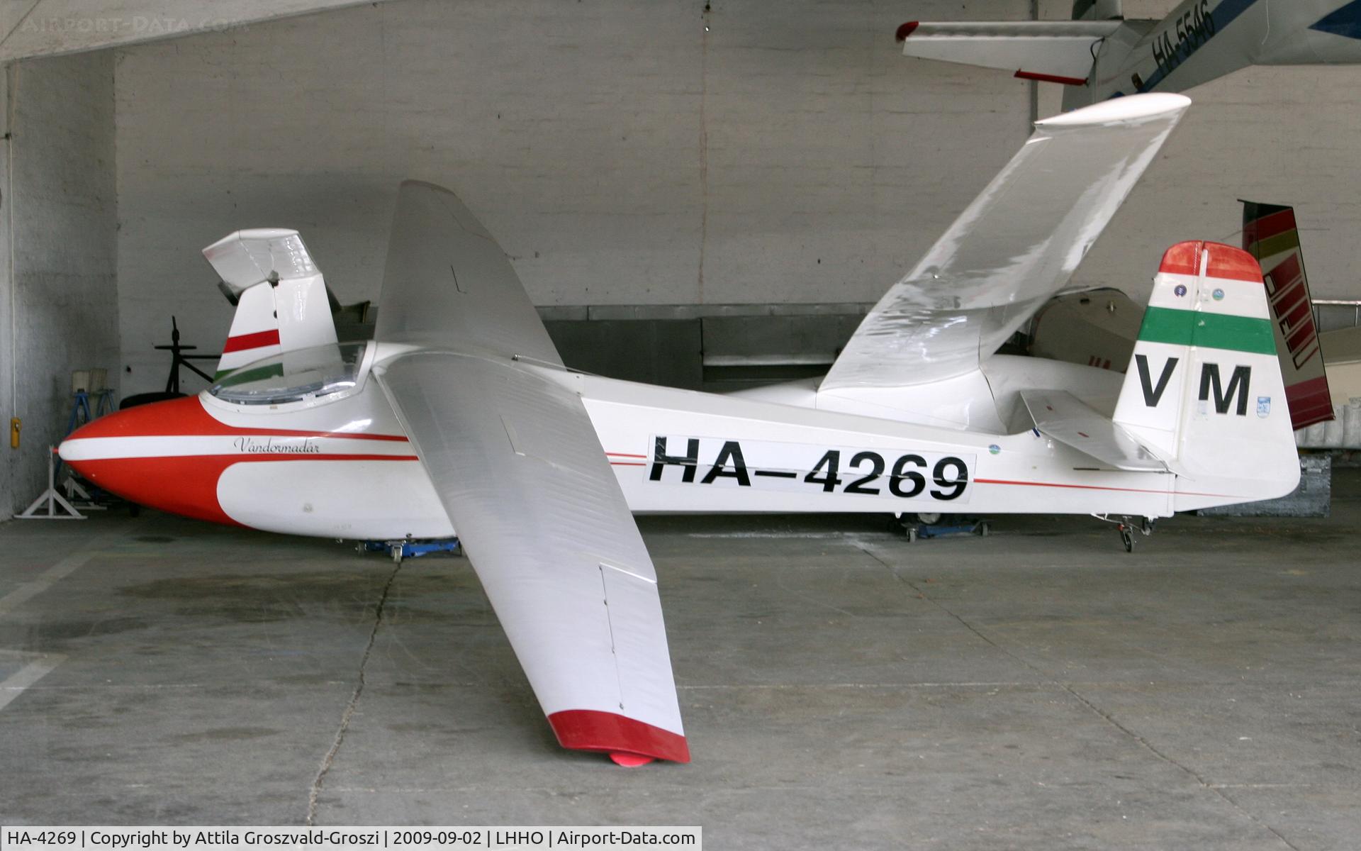 HA-4269, 1961 Scheibe Zugvogel IIIA C/N 1062, Hajduszoboszló Airport - LHHO - Hangar. His individual name, migratory bird
