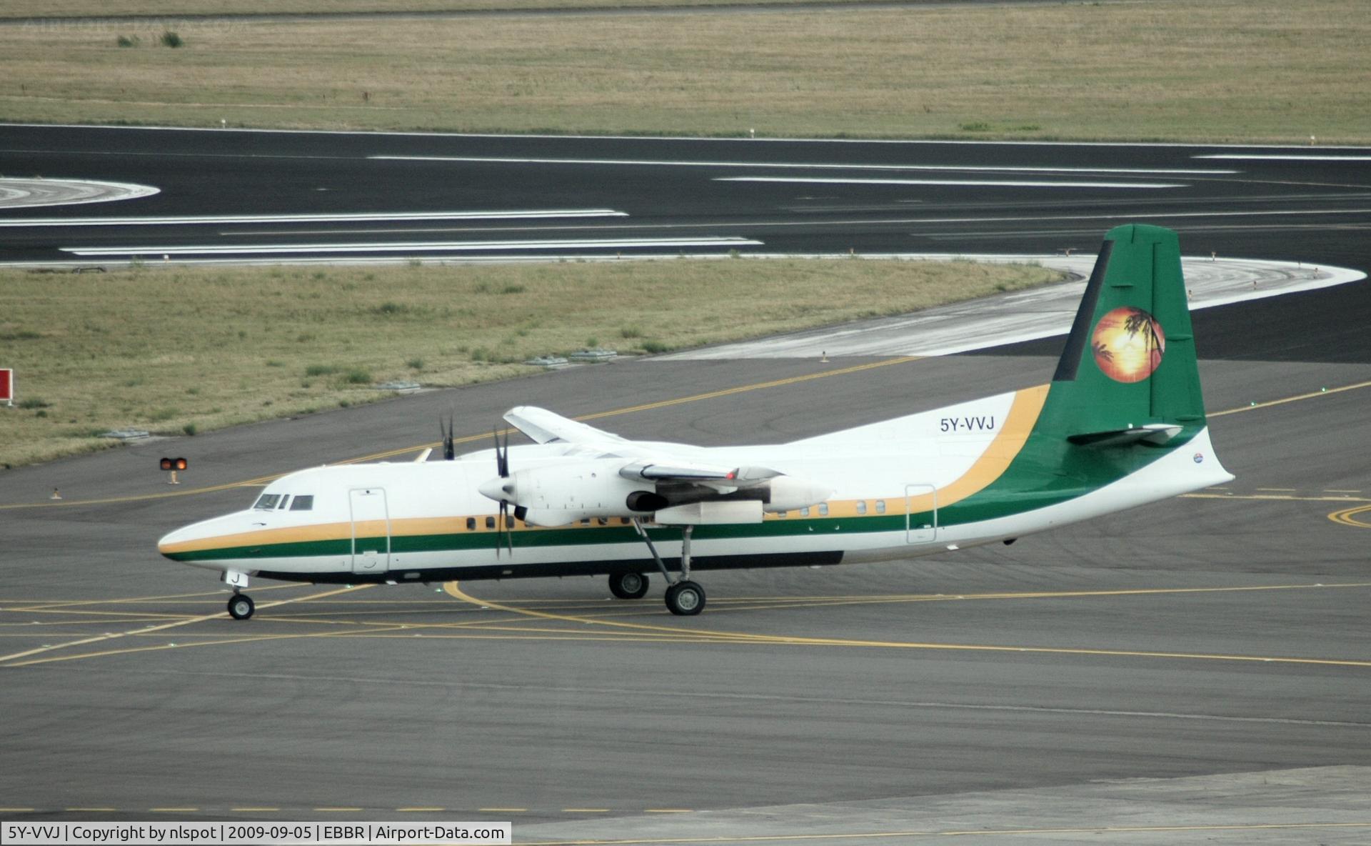 5Y-VVJ, 1988 Fokker 50 C/N 20133, nice visitor.