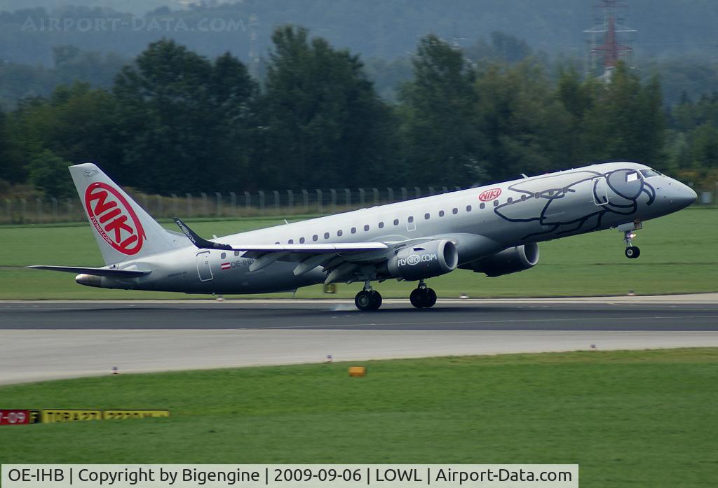 OE-IHB, 2009 Embraer 190LR (ERJ-190-100LR) C/N 19000294, Niki